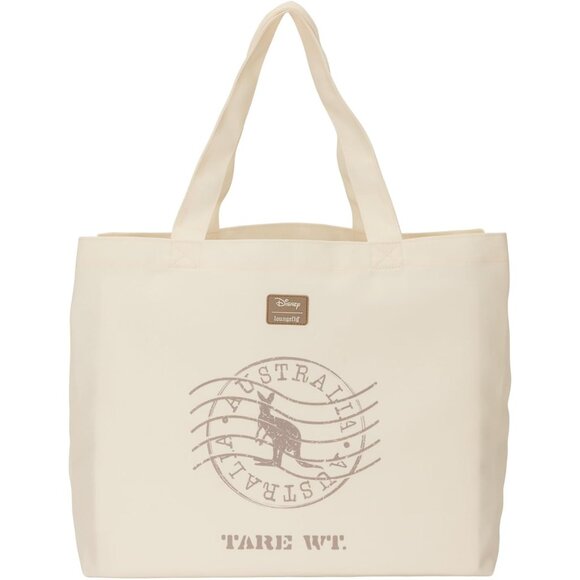 Disney The Rescuers Down Under Oversize Canvas Tote Bag Multicolor Fabric with P - Picture 3 of 3